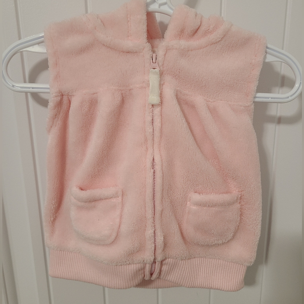 🌟5/$25 Carter's Hooded Full Zip Vest Size 12 Months